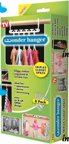 Universal Folding Clothes Hanger Wonder Hanger (9 hangers per pack)