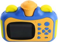 Children's Camera with Instant Photo Printing Kids Print Camera Blue Digital Polaroid Camera with Battery for Children from 6 years old 12MP 1080HD Blue