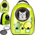 Рюкзак для перенесення тварин CosmoPet Кактус сумка переноска з прозорим віконцем ілюмінатором і сіткою для кішок і котів до 10 кг 32х25х42 см