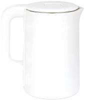 Electric kettle Domotec MS-5028 1.8 liter tabletop disk electric kettle Domotec 1500W with operation indicator and auto unplugging White