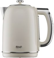 Electric kettle RAF R.7306W for 2 liters tabletop disk electric kettle RAF 2000W with temperature support and automatic unplugging White
