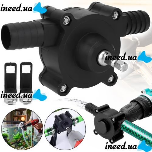 Sturmax DWP001 Drill-Mounted Pump Attachment for Transferring Fuel and Water, 19/16 mm Fitting—Universal Drill-Mounted Pump for Delivering Liquids at 20–30 L/min 