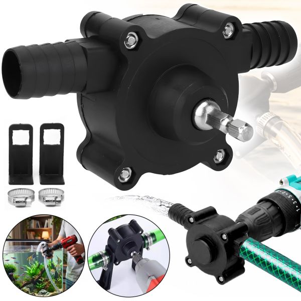 Sturmax DWP001 Drill-Mounted Pump Attachment for Transferring Fuel and Water, 19/16 mm Fitting—Universal Drill-Mounted Pump for Delivering Liquids at 20–30 L/min 