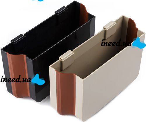 Car Folding Organizer Glove Compartment Multifunctional Vehicular Rubbish Bin Folding Hanging Dumpster on the Seat Back in a Car