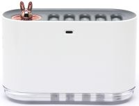 Зволожувач повітря нічник Aroma Humidifier LA-0649 700 мл ультразвуковий настільний очищувач, аромадифузор з RGB LED підсвічуванням USB Білий
