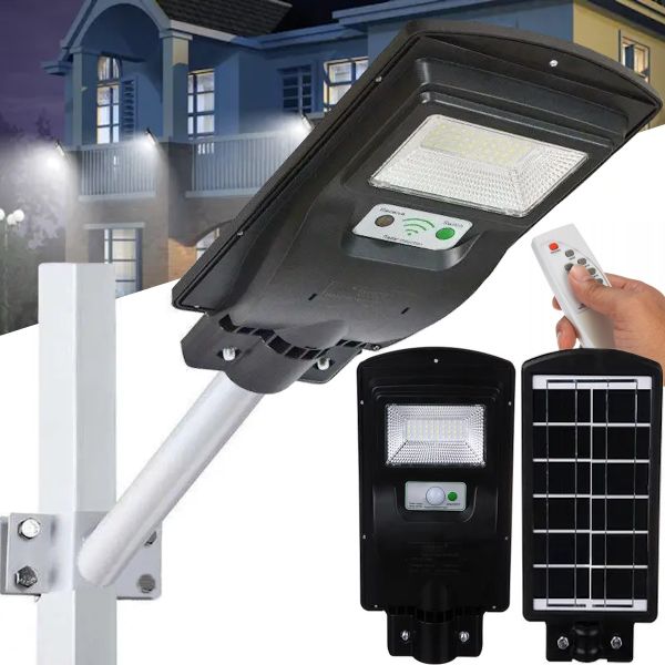 Уличный фонарь на столб UKC Solar Street Light 1VPP на солнечной батарее с пультом, Настенный аккумуляторный прожектор светильник с датчиком движения