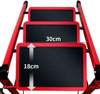 Folding stepladder for 3 steps Mastar 3 Step Ladders up to 150 kg folding three-stage one-way ladder with anti-slip coating 84x40 cm