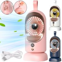 Бездротовий акумуляторний вентилятор Portable Mini Fan F-5 портативний настільний міні охолоджувач повітря з тримачем 5 режимів від USB HR-89