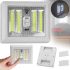 Wall Lamp Light Switch HY-604 Wireless Switch with COB Toggle Switch, LED Night Light with Battery-powered Switch for Cabinet