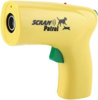 Ультразвуковий ручний відлякувач собак з лазером Scram Patrol 0027 Dog Reppeler для відлякування і дресирування тварин на батарейках Жовтий