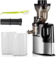 Electric cold juicer RAF R.2857 with fruit pusher 150W citrus blender with juice and pulp container mains powered
