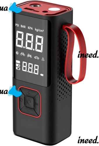 Car Compressor Car Air Pump ATJ-6988 Rechargeable Car Compressor with LCD Monitor, Portable Tire Pump for Car and Bicycle