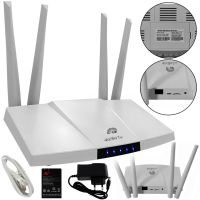 Dual Function B828 4G/5G 300Mbps Dual Function B828 4G/5G Wireless LTE Router with SIM Card Slot, Rechargeable Wi-Fi Router up to 300Mb/s 4 External Antennas