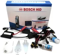 Комплект ксенону Bosch H3 HID 6000K 35W 12V з блоками розпалу і лампами, набір ксенонових ламп для фар в авто Холодний білий