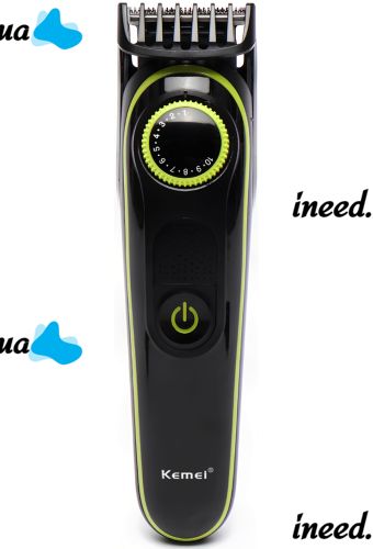 Акумуляторна машинка для стрижки волосся Kemei KM-696 5 в 1 5W електробритва, тример для окантовки бороди, носа і вух, набір для тіла з насадками