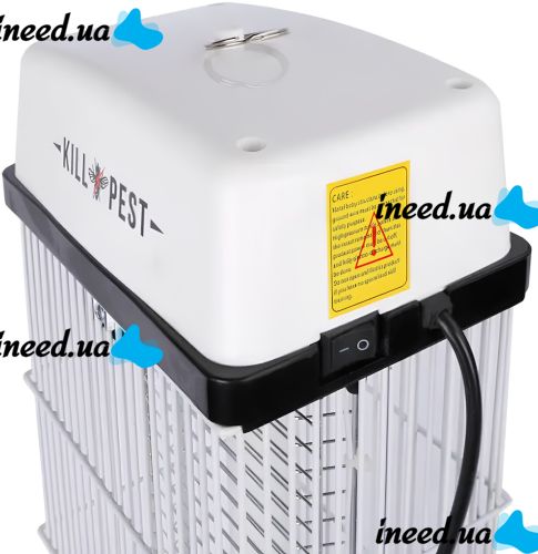 Москітна лампа Renata Electric Insect Killer RT - 1x10w електрична приманка пастка для мух і комарів, УФ Знищувач комах з підсвічуванням