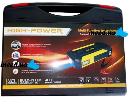 Автомобільний пускозарядний пристрій Jump Starter JS19D 12V 88000 мАг автомобільний стартер і Powerbank з дисплеєм для зарядки акумулятора авто
