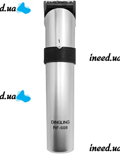 Акумуляторна машинка для стрижки Dingling RF-608 бездротовий чоловічий тример для окантовки бороди та вусів на підставці