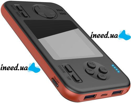 Portable Retro Gaming Console G-416 2 in 1 Set-top Box with Battery Powerbank Power Bank 8000mAh for 416 built-in games Dandy, Super Mario, 8 bit