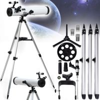 Astronomical Telescope Telescope F70076 7924 5x24 76mm monocular on tripod with two eyepieces, telescope-monocular with tripod for observations