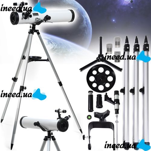 Astronomical Telescope Telescope F70076 7924 5x24 76mm monocular on tripod with two eyepieces, telescope-monocular with tripod for observations