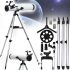 Astronomical Telescope Telescope F70076 7924 5x24 76mm monocular on tripod with two eyepieces, telescope-monocular with tripod for observations