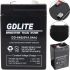 Universal GDLITE GD-640 6V 4Ah lead-acid battery for Scales and lanterns, GDLiting 6V 4Ah Rechargeable Battery for Uninterruptible power Supply