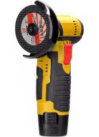 Акумуляторна болгарка шліфувальна машина DeWalt DCG125N на 2 акумулятори 12V 2Ah, Бездротова кутова шліфувальна машина турбінка 75 мм Деволт в кейсі
