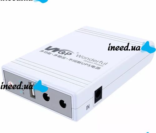 UPS WGP103-5912 UPS Uninterruptible Power Supply for 5V 9V 12V Router, Uninterruptible Power Bank Modem for Protection against unstable power supply