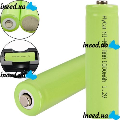 FlyCat Ni-MH AAA 1000 mAh 1.2V mini rechargeable battery for toys flashlight remotes Rechargeable battery 1000mAh for devices