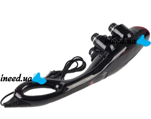 Електричний ручний масажер Quad Action Percussion Massager TK-88 - 2 для всього тіла 28 Вт, 12 в 1, вібраційний м'язовий мультімассажер для спини