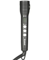 Kemei KM-4083 4-in-1 cone curling iron for curling hair, spiral styler with replaceable nozzles multi-styler with ceramic coating curling iron