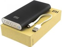Портативное зарядное устройство Xiaomi MI Power Bank 20800 mAh внешний аккумулятор, зарядка для телефона IOS Android повербанк 2.1А USB Черный