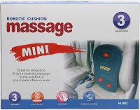 Массажная накидка для автомобиля Robotic Cushion Massage HL-802 вибрационная подушка массажер для спины и поясницы с подогревом на сиденье авто LY57