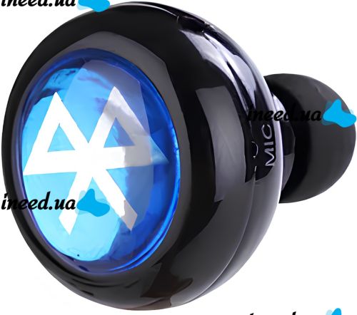 Бездротові стерео навушники AirBeats Bluetooth mini 4.0 Black Вакуумна гарнітура з вбудованим мікрофоном і шумозаглушенням для IOS і Android чорні