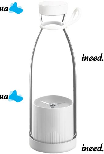 Portable Mini Juicer 350ml Bottle Blender for Smoothies and Juice, Wireless Portable Mini Blender, Juicer, Fruit Chopper White