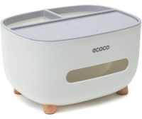 Настільний контейнер для серветок Ecoco E2009 серветниця органайзер для зберігання дрібниць із тримачем, підставкою для телефона Tissue Box AND-117