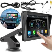Автомобільний сенсорний монітор Carplay CJ-PTC208 7 " портативний екран на присоску 1024х600 дисплей на лобове скло в машину CarPlay IOS Android