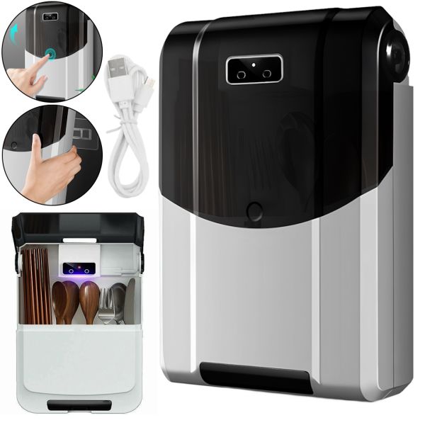 Настенный стерилизатор Chopstick Disinfection Machine SH-012 дезинфицирующий держатель для посуды и столовых приборов с УФ-стерилизацией LY-996
