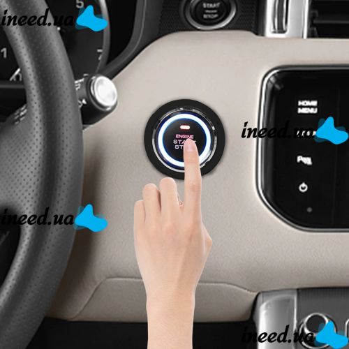 Кнопка зажигания старт стоп Smart Start System с иммобилайзером для авто с подсветкой, универсальная система запуска и остановки двигателя автомобиля