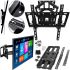 Wall Mounted Swivel Bracket V-STAR CP603 32"-60" Inclined TV Wall Mount, Hanging Plasma Holder 32-60 inches Up to 50kg Black