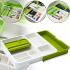 Універсальний розсувний органайзер Expandable drawer Organizer 34Х36.5х5.5 см для кухонних столових приладів, ложок і виделок у висувний ящик