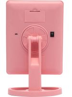 Косметическое сенсорное зеркало для макияжа Magic MakeUp Mirror вращается на 180 настольное зеркало на подставке с подсветкой 22 LED USB Розовое