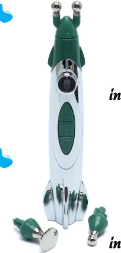 Массажная ручка с 3 насадками головками для терапии Rocket Pain Relief Pen 3 в 1 импульсный ручной акупунктурный массажер для снятия боли всего тела