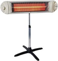 Awox Ecotec 2500W Infrared Electric Heater Quartz Floor Electric Heater, Wall Mounted UFO with Telescopic Leg for Home
