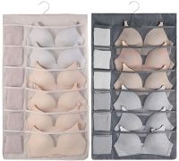Підвісний органайзер для зберігання спідньої білизни Hanging Organizer підвісний 2-х сторонній тримач з кишенями і вішалкою на 30 відділень у шафу
