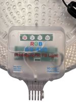 Кольорова кругла LED лампа Fill Light GS-450 45см світлодіодна різнокольорова RGB селфі лампа 17 кольорів з пультом ДУ і штативом для фото і відео від мережі