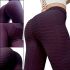 Женские спортивные леггинсы Staples Scrunch Bum Фиолетовые с завышенной высокой талией эффектом пуш-ап утягивающие бесшовные лосины для фитнеса push up