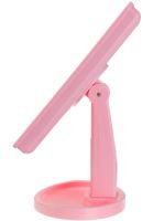 Косметическое сенсорное зеркало для макияжа Magic MakeUp Mirror вращается на 180 настольное зеркало на подставке с подсветкой 22 LED USB Розовое