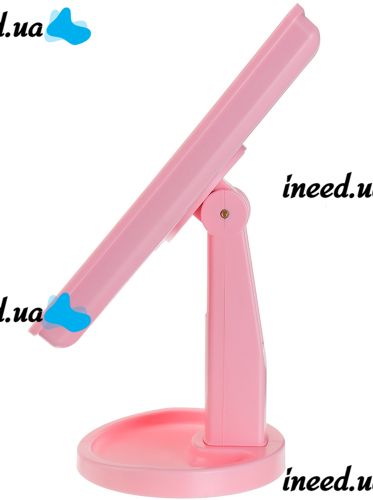 Косметическое сенсорное зеркало для макияжа Magic MakeUp Mirror вращается на 180 настольное зеркало на подставке с подсветкой 22 LED USB Розовое